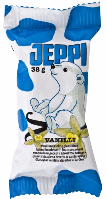 Jeppi Glazēts vaniļas biezpiena sieriņš